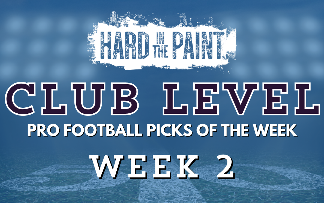 Club Level Pro Football Picks of the Week: Week 2