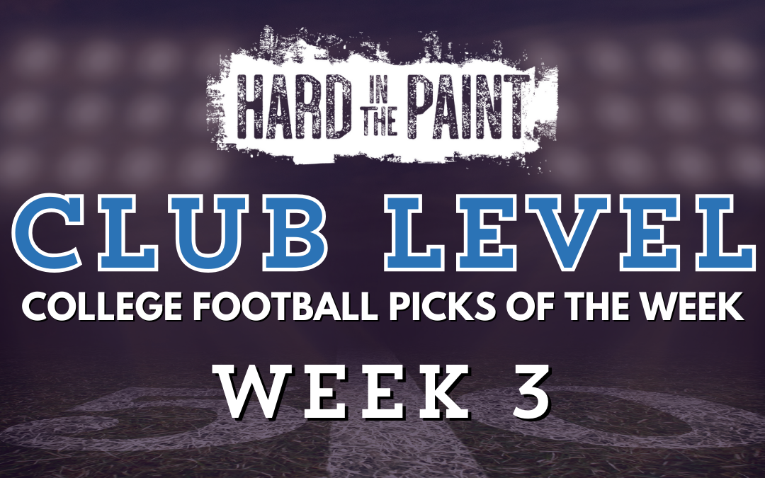 Club Level College Football Picks of the Week: Week 3